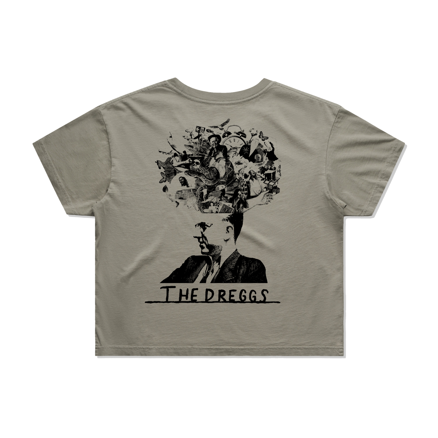 Women's Grey Crop Top